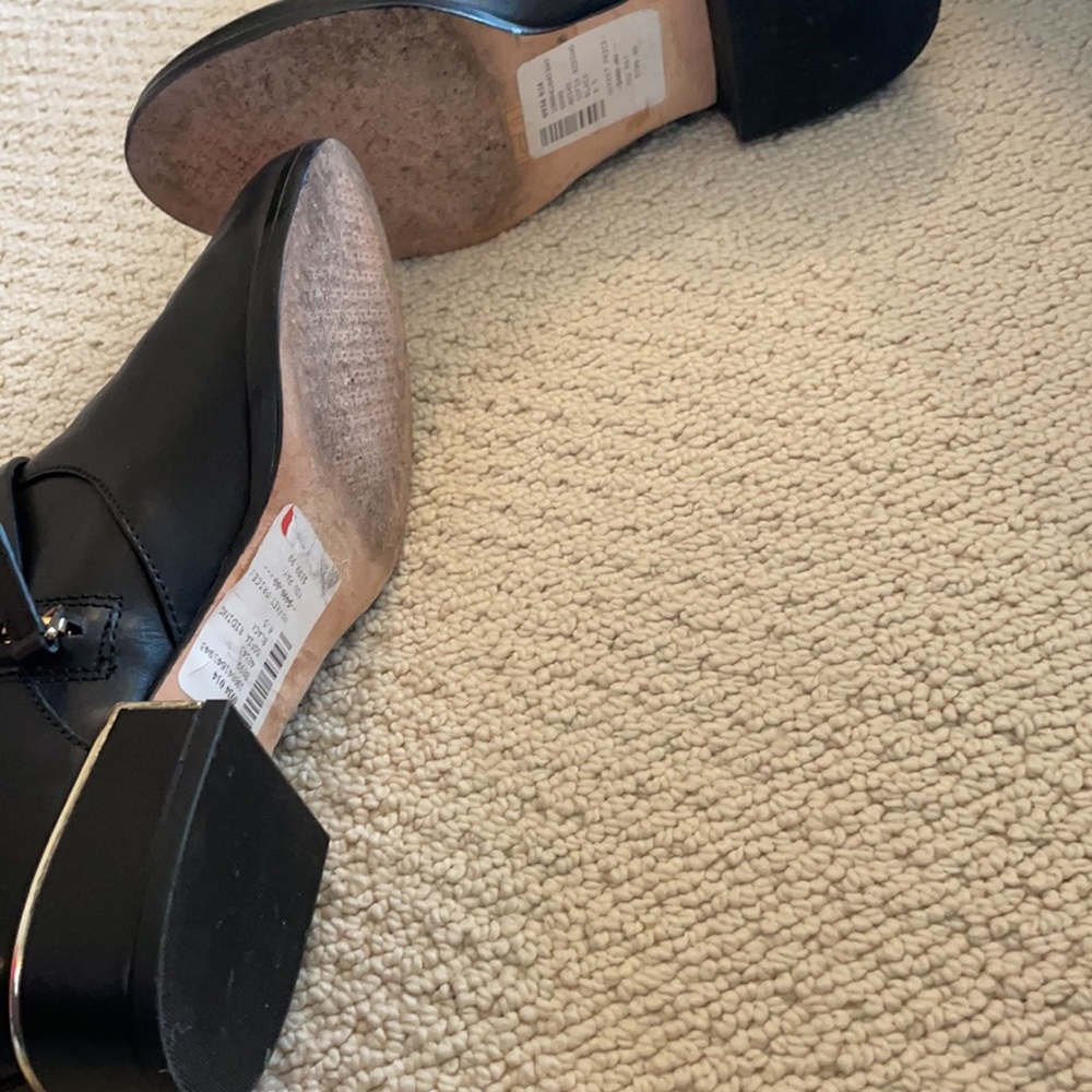 EUC 🎉Tory Burch🎉Black Leather Boots, Sz 6.5 - Picture 11 of 14